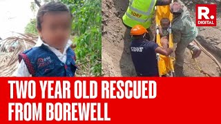 2 Year Old Satvik Rescued From 16 Feet Deep Borewell In Karnataka After 18 Hours