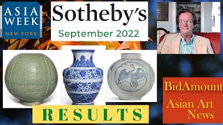 Sotheby's Asia Week New York Antique Chinese and Korean Art Auction Results, Sept 2022