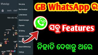 GB WhatsApp ର ସବୁ features || Gb whatsapp all settings 2022 || Gb Whatsapp Download