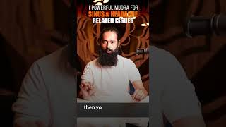 1 Powerful Mudra for Sinus and Headache related issues by Himalayan Siddha Akshar #shorts
