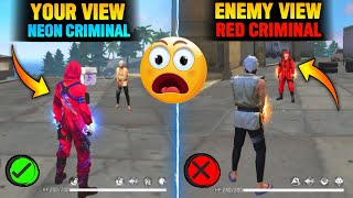 ONLY 0.00000001% PLAYERS NOTICED THIS 🤯 NEON CRIMINAL YOUR VIEW VS ENEMY VIEW