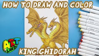 How to Draw and Color King Ghidorah