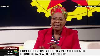 Expelled former Numsa Deputy President says she won't leave the union without a fight