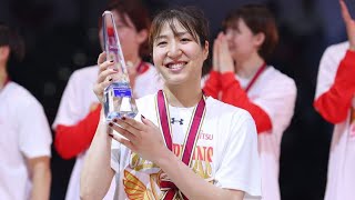 【女子バスケ】宮澤夕貴「タイトルをとれて良かった」　今大会ベスト5＆MVP　富士通の17大会ぶり4回目の優勝に貢献