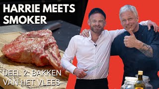 Harrie meets Smoker: deel 2 het bakken van het vlees