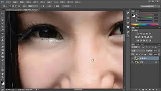 photoshop肖像美容篇4 2 使用渐隐修补减少鱼尾纹