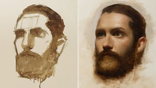 How to Block in The Portrait in Oils: Direct Painting Method