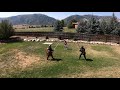 Beautiful view as Knights fight with longswords in Utah