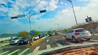 國道4號豐原連絡道接台74台中環線路程//highway view in Taiwan