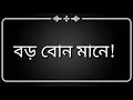 বড় বোন মানে