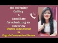 HR Recruiter Calling Script | Calling A Candidate for Interview #callingscript #readytogetupdate