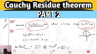 Lec34 - Cauchy residue theorem Part 2 - AU - Engineering mathematics II - Easy to get 8 mark - Tamil