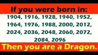 What Does Your Chinese Zodiac Sign Say About Your Personality? | Chinese Zodiac Animal Dragon