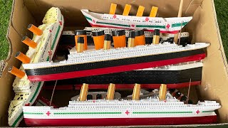 Review of All Titanic Britannic Ships with Carpathia in the Box and All Sinking Test Were Made