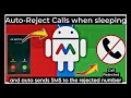 MACRODROID TUTORIAL 11 - Auto-Reject Calls & Auto-Reply (when Sleeping)