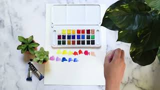 Our Aquafine Watercolour colours - vibrant and free-flowing