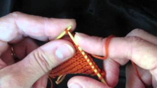 Right wing decrease on purl side -- P*