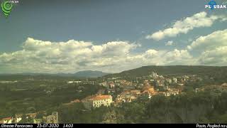 Pazin, Pogled na grad 25.07.2020 Day HD TimeLapse