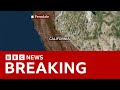 Tsunami warning issued after magnitude 7 earthquake strikes California | BBC News