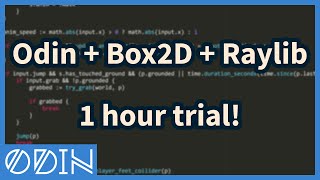 Trying Box2D for first time. How far will I get in one hour?