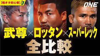 武尊vsロッタンvsスーパーレック！3人のデータを比較してみた！【格オタ初心者】