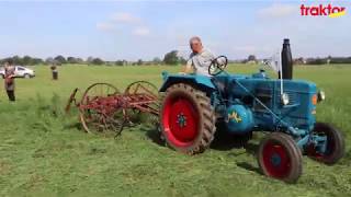 Veterandag med höskörd och tröskning - Vintage tractors and combines