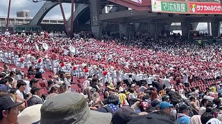 2024/07/27 マツダスタジアム (高校野球選手権広島大会決勝・広島商－広陵) 3回裏の様子 (広陵の同点シーン)