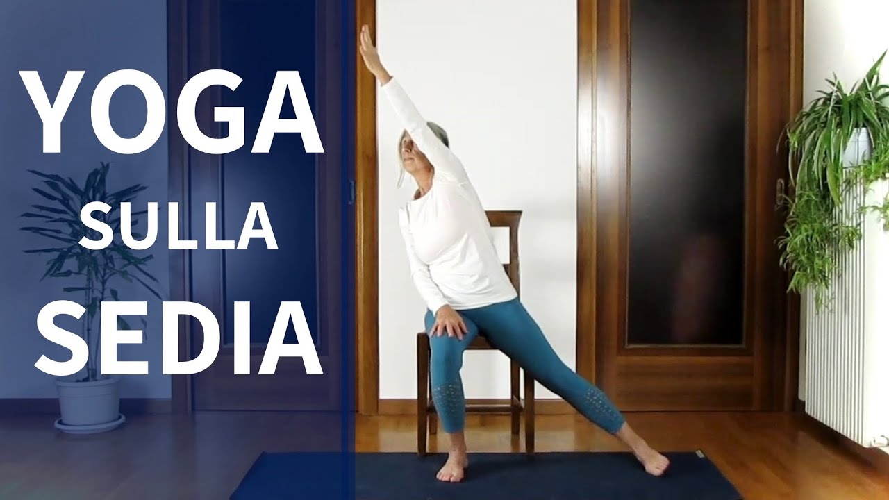 15 Min Chair Yoga - Yoga Sulla Sedia Per Senior E Principianti - YouTube