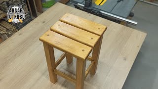 The process of creating a perfect wooden stool