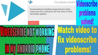 Videoscribe is not working in my phone || videoscribe problem || videoscribe problems fix || jaladis