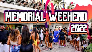 Miami Beach Memorial Weekend ! (Walking Tour 4K Uncut )