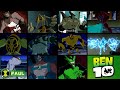 EVERY DNA ALIENS SCAN AND TRANSFORMATIONS | BEN 10