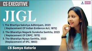 BHARATIYA SAKSHYA ADHINIYAM | Lecture 4 | CS executive new syllabus | JIGL | CS SOMYA KATARIA