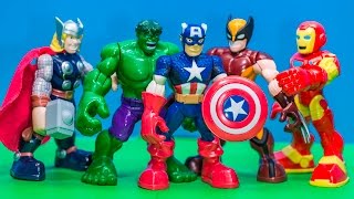 MARVEL AVENGERS  Marvel Avenger Ironman, Captain America 5 Pack Avenger Video Review