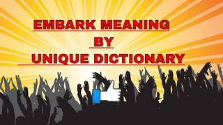 Embark meaning