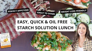 FULL AND FULFILLED VEGAN BRUSCHETTA, STARCH SOLUTION SAVORY WEIGHT LOSS MEALS, MCDOUGALL RECIPES