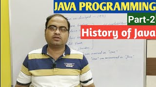 JAVA PROGRAMMING | Part-2 | History of Java