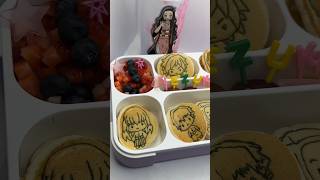 DEMON SLAYER Y KUROMI LONCHERA DE MIÉRCOLES DE NUTELLA #shorts #loncheraescolar #lunchbox #bento