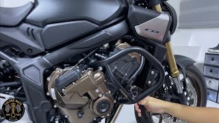 CB650R E-Clutch Crash Bar SW-Motech SBL.01.529.10001/B Installation