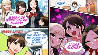 ［Manga dub］I started living alone after raising too many flags with the neighborhood girls［RomCom］