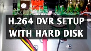 H.264 DVR SETUP WITH HARD DISK DRIVE||SETUP HDD IN CCTV DVR MANUALLY