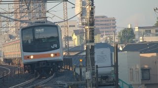 JR東日本 武蔵野線 205系0番台電車（千ケヨM64編成） 霞む富士山を遠景に