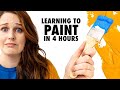 Can a Pencil Artist Learn ACRYLIC PAINTING in 4 Hours?