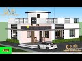 1280 sq ft 3d villa design 2 bedroom 3d home design 40 feet 3d house gopal architecture