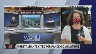 Five Chicago restaurants cited for COVID-19 violations
