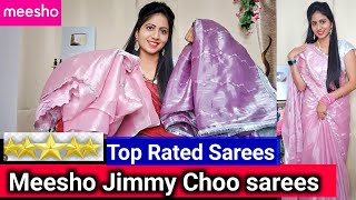 Meesho Jimmy Choo saree haul | Meesho Jimmy Choo saree collection | latest Meesho sarees review haul