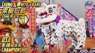 [CHAMPION] Leung's White Crane 梁馆白鹤Team Black - 2023 USA Lion Dance Championship @ Asia Times Square