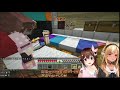 shiranui flare impressed n confused at sora room design minecraft hololive eng sub