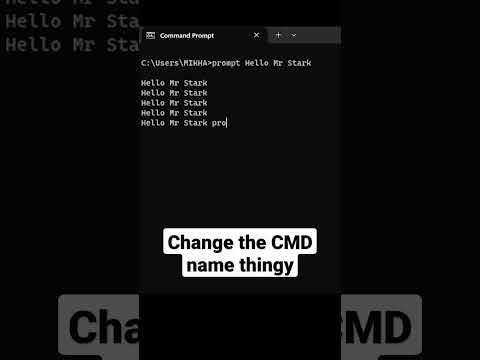 How to change the CMD name #how #howto #technology #cmd