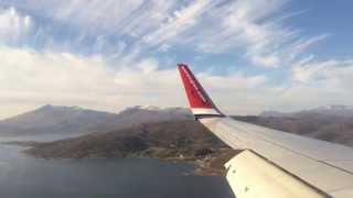 Approaching Harstad/Narvik Evenes Airport